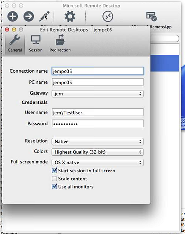 Microsoft remote desktop client mac
